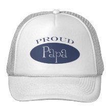 proud papa trucker hats
