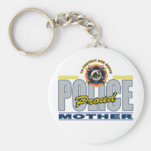 Proud Police Mother Key Chain
