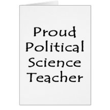 Proud Political Science Teacher Cards