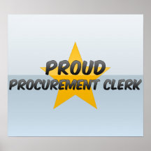 Proud Procurement Clerk Print