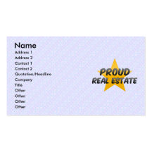 Proud Real Estate Business Card