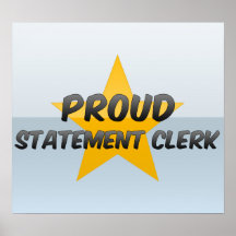 Proud Statement Clerk Poster