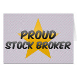 Proud Stock Broker Greeting Cards