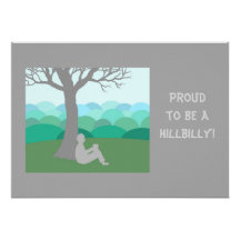 Proud to be a Hillbilly Custom Announcement