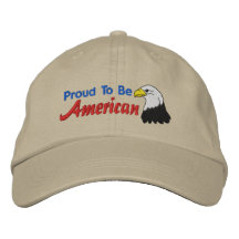 Proud To Be American Embroidered Hat