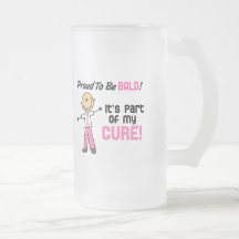 Proud To Be Bald Breast Cancer Stick Figure Mug