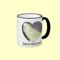 Proud to be owned by Parrots Mug mugs
