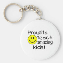 Proud To Teach Amazing Kids (Smiley) Key Chain