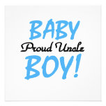 Proud Uncle Baby Boy Gifts Personalized Announcements