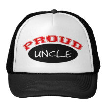 Proud Uncle (Black and Red) Trucker Hats