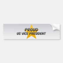 Proud Us Vice President Bumper Sticker