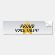 Proud Voice Talent Bumper Sticker