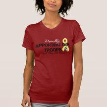 Proudly Supporting Our Troops (Red Friday) T Shirts