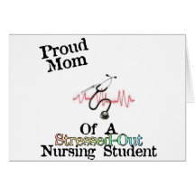 ProudMom of a Nursing Student Greeting Card