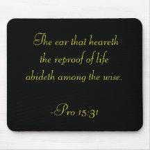 Proverbs 15 Wisdom Mousepad
