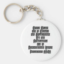 Proverbs 16:31 keychain