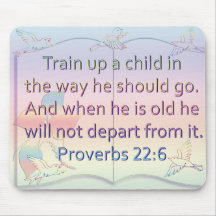 Proverbs 22:6 mouse pad