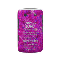Proverbs 3:5-6 Trust in the Lord Bible Verse Quote Blackberry Bold Case