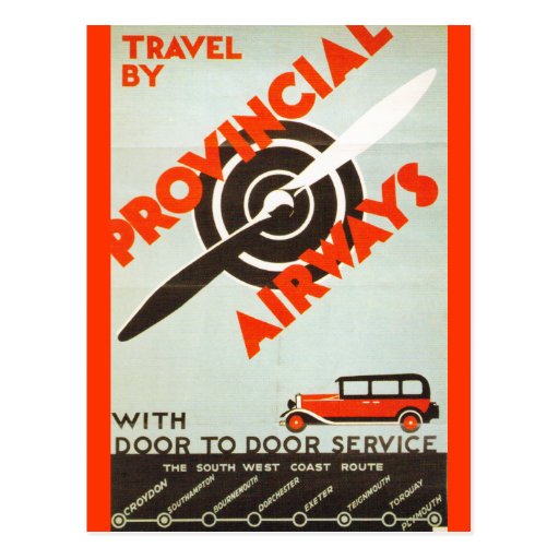 Provincial Airways Post Card