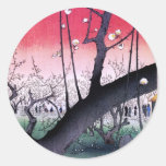 Pruneraie à Kameido Round Sticker