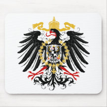 Prussian Eagle Red Black and Gold Mousepads