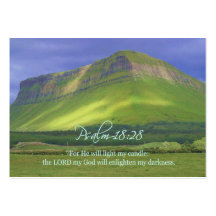 Psalm18:28 Personal Inspirational Cards Business Card Templates