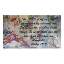 Psalm 18:2 Witness Card Business Card