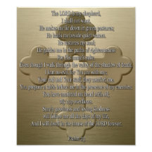 Psalm 23 - Bronze Photographic Print