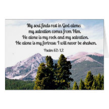 Psalm 62:1,2 cards