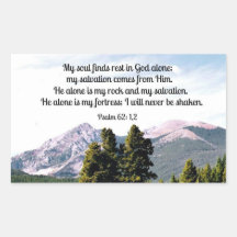 Psalm 62:1,2 sticker