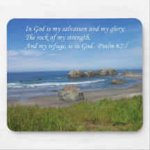 Psalm Rock of my Strength Mouse Pad