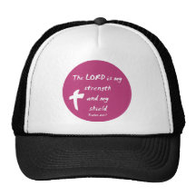 Psalms 28: The Lord is My Strength and Shield Mesh Hat