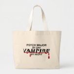 Psych Major Vampire by Night Canvas Bag