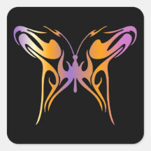 Psychedelic Butterfly Stickers