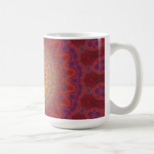 Psychedelic Radial Pattern: Mug