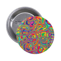 Psychedelic Rainbow Oil Pattern Buttons