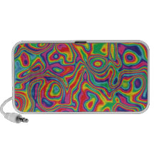Psychedelic Rainbow Oil Pattern PC Speakers