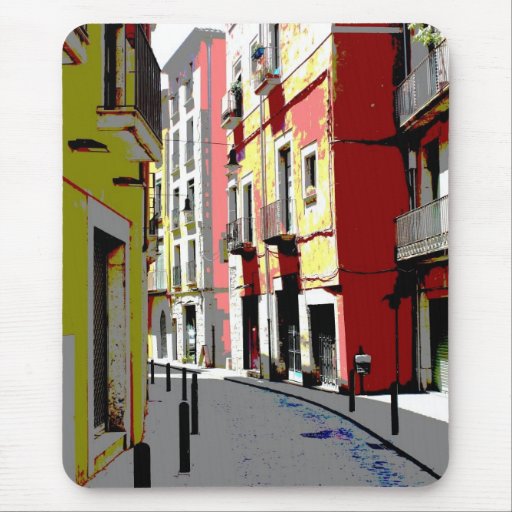 psychedelic Spain street photography Mousepads