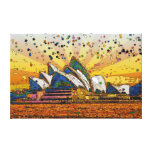 Psychedelic World: Sydney Skyline A1 Gallery Wrap Canvas