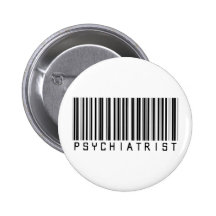 Psychiatrist Bar Code Pins