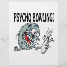 Psycho Bowling Personalised Flyer