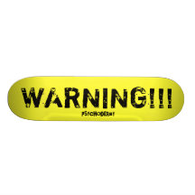PSYCHODERBY WARNING TAPE SKATEBOARD DECKS