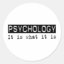 Psychology It Is Round Sticker
