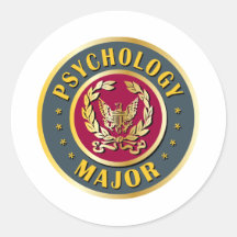 Psychology Major Round Sticker