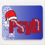 PsyD SANTA DOCTOR OF PSYCHOLOGY Mousepad