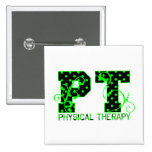 pt 2 black and green polka dots pinback button