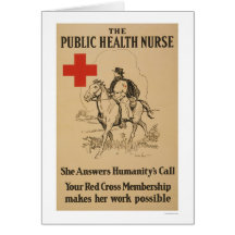 Public Health Nurse - She answers humanity's call Card