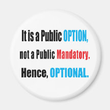 Public Option Fridge Magnet