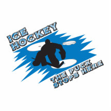 puck stops here ice hockey design cut out