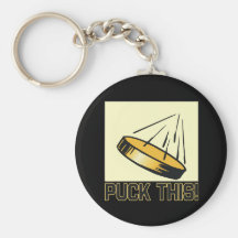 Puck This Keychain